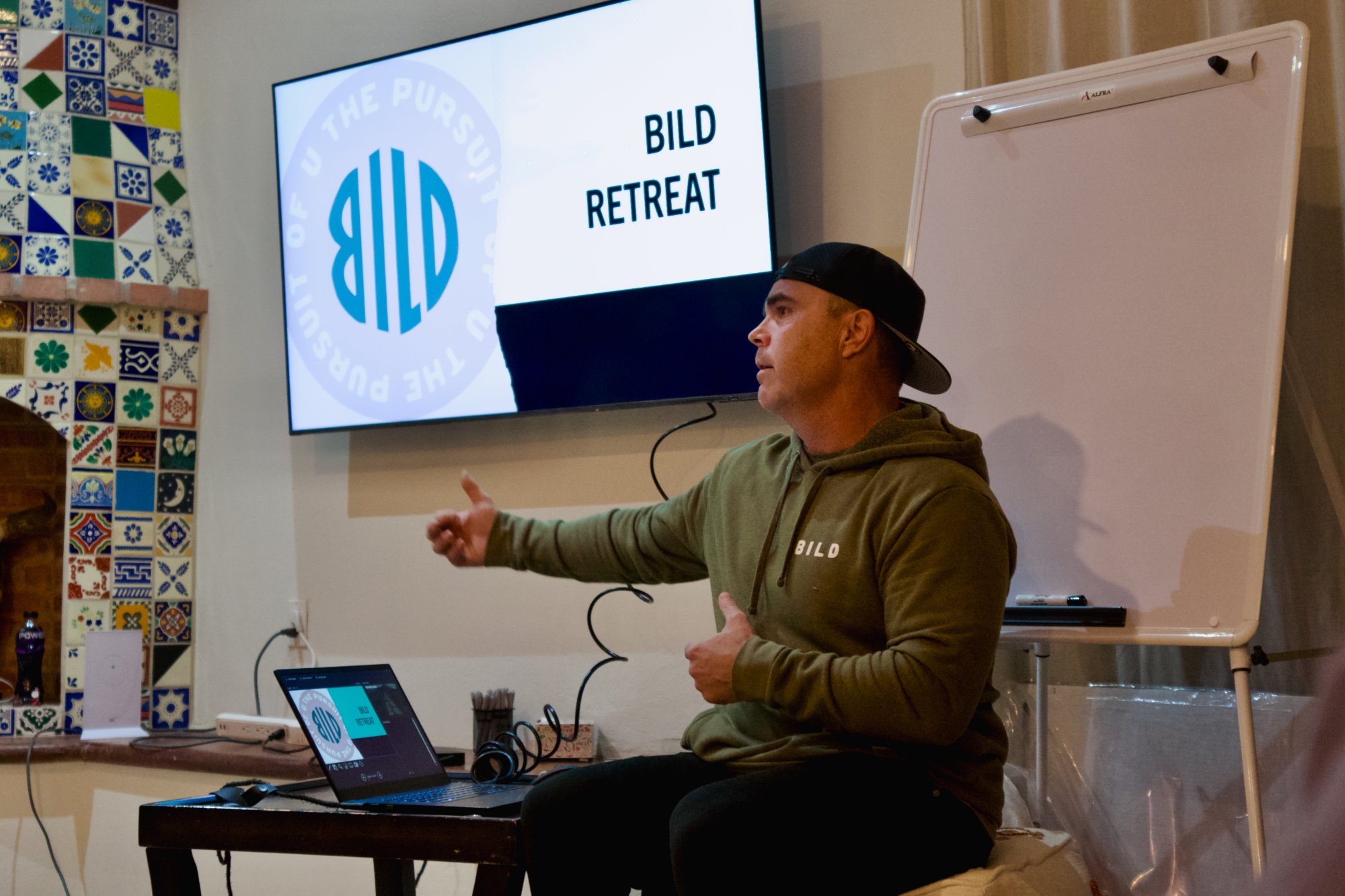 Jeff teaching the retreat