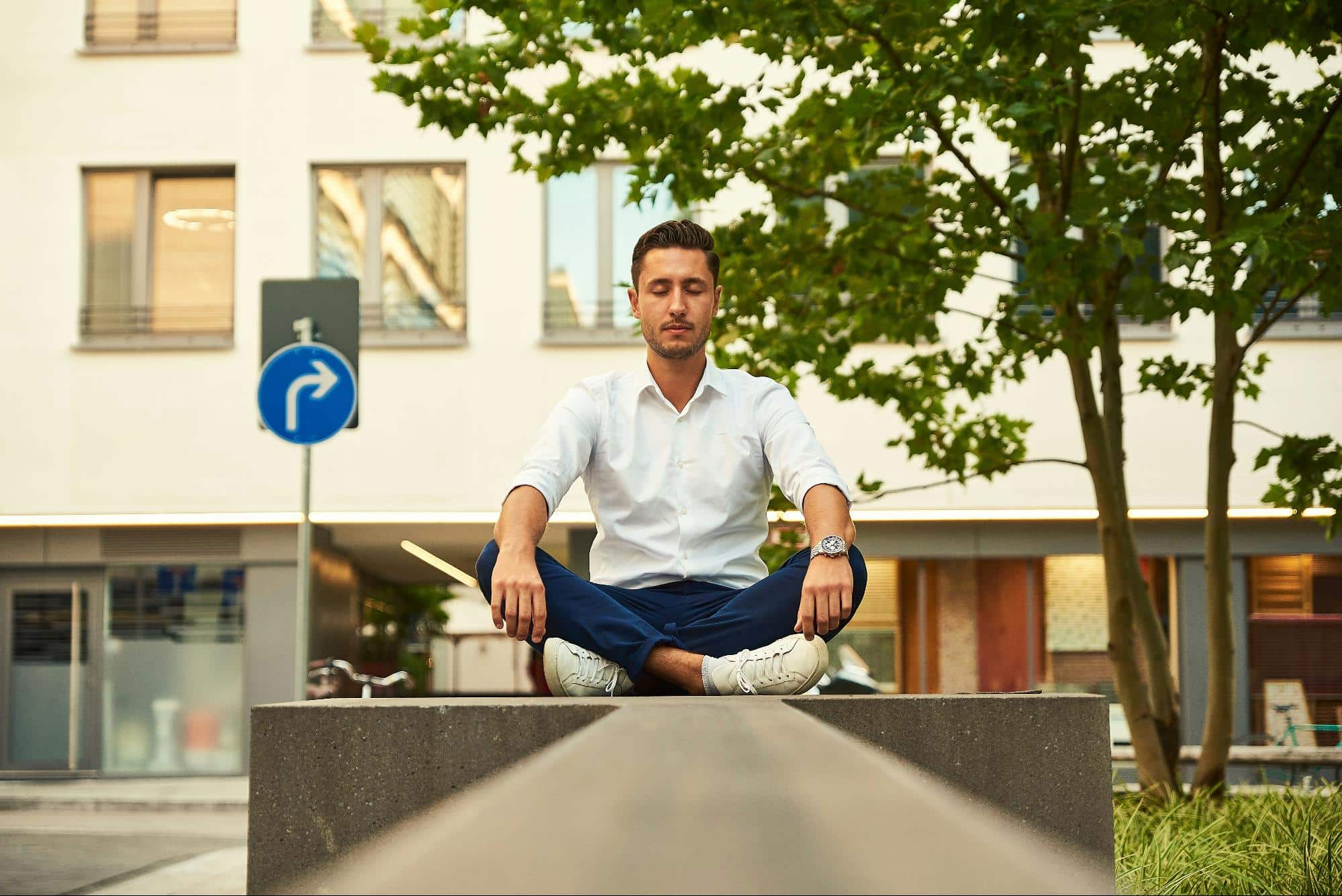 a relaxed person